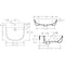 Alfi Brand ALFI brand AB110 20" White D-Bowl Porcelain Wall Mount Bath Sink AB110 - alternate 7